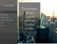 Tablet Screenshot of demandascolectivas.es